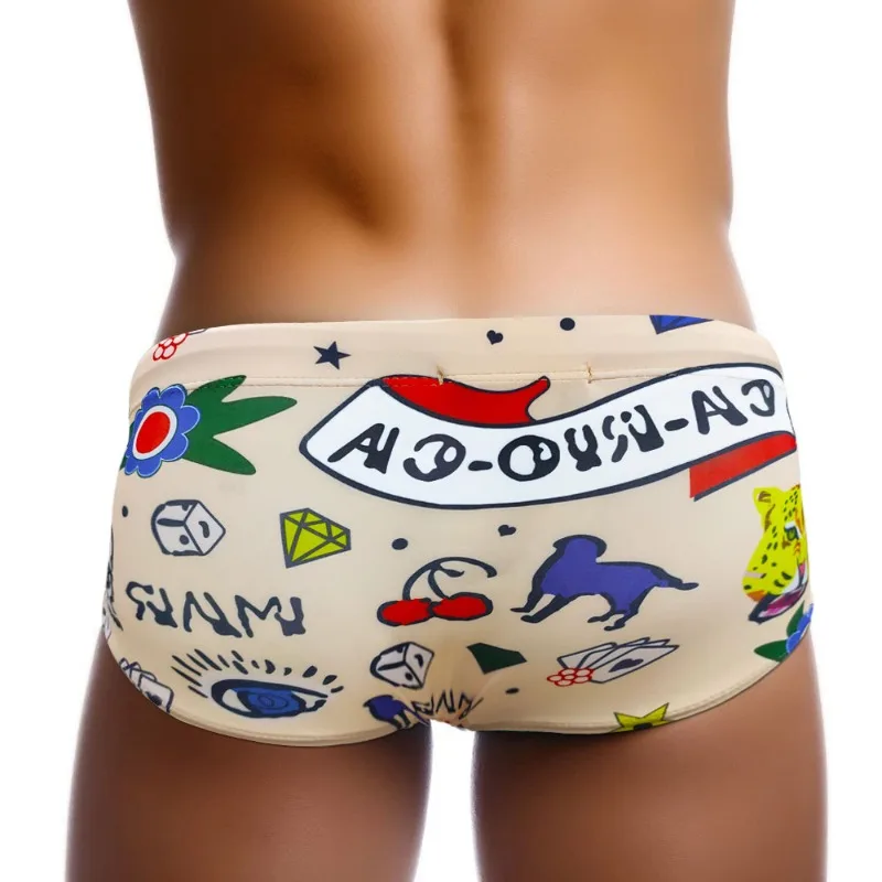 Trunk Breathable Men - Sexy Men's Swimsuit Push-Up Swimwear Swimming