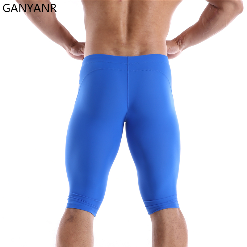 GANYANR Running Tights Men Com - Compression Shorts Athletes のレビューと価格