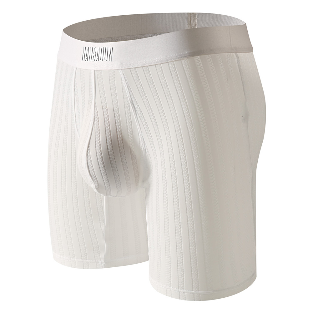 Men Ice Silk Long Leg Shorts B - Long Leg Trunk Men のレビューと価格