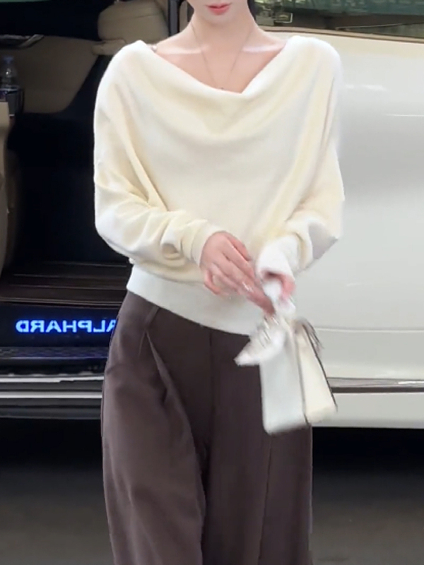 Irregular Hemline Knitwear Wom - Base Layer Top のレビューと価格