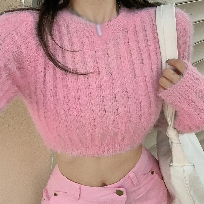 Women's Crop Top Sweater Autum - Thermal Long John のレビューと価格