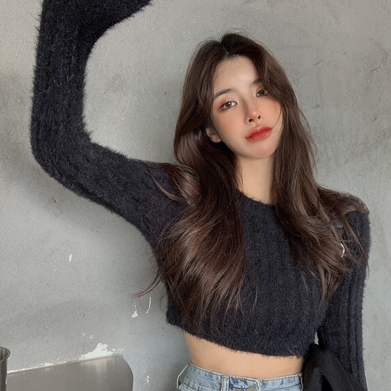 Women's Crop Top Sweater Autum - Thermal Long John のレビューと価格
