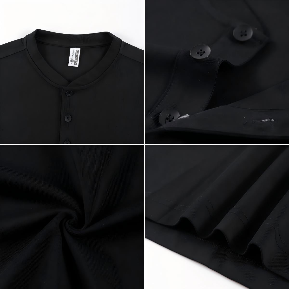 2026 NEW Solid Cotton Henley S - Undershirt Crew Neck のレビューと価格