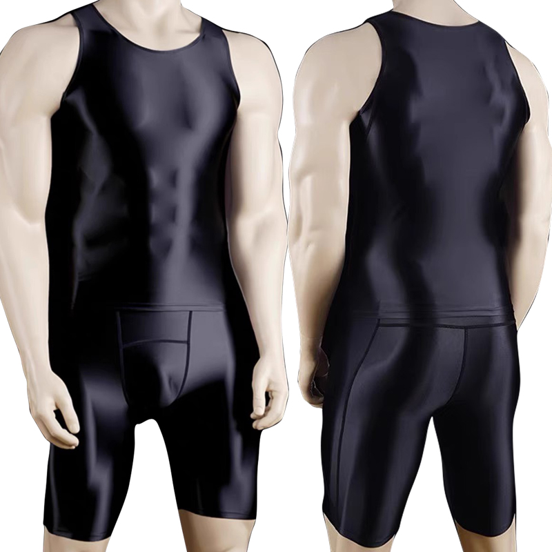 Men Thin Fitness vest Tights s - Compression Shorts Athletes のレビューと価格