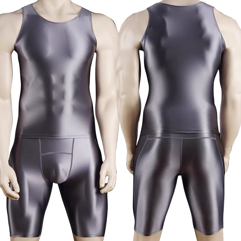 Men Thin Fitness vest Tights s - Compression Shorts Athletes のレビューと価格