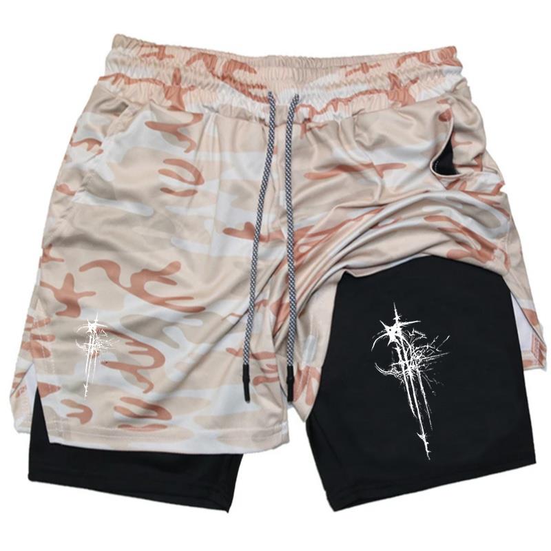 2 in 1 Running Short for Men G - Compression Shorts Athletes のレビューと価格