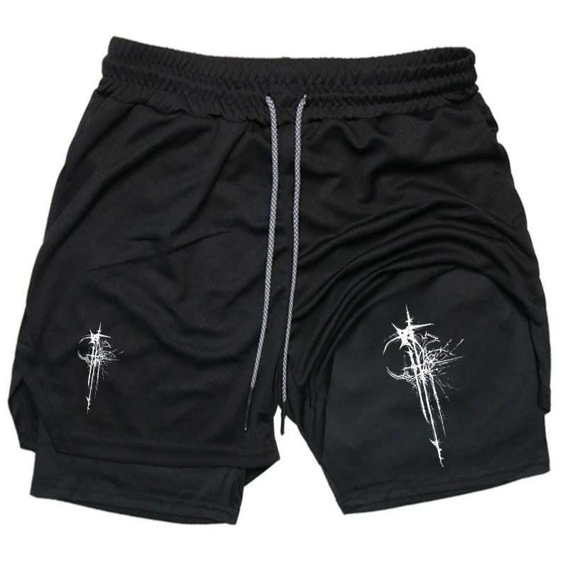 2 in 1 Running Short for Men G - Compression Shorts Athletes のレビューと価格