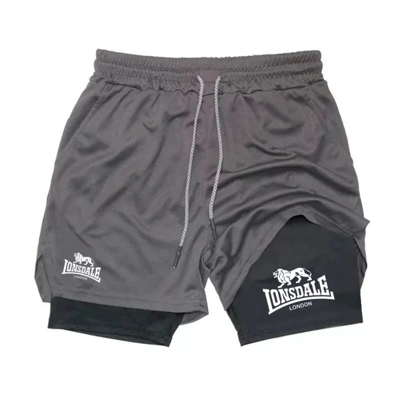 Print 2 in 1 Running Shorts fo - Compression Shorts Athletes のレビューと価格