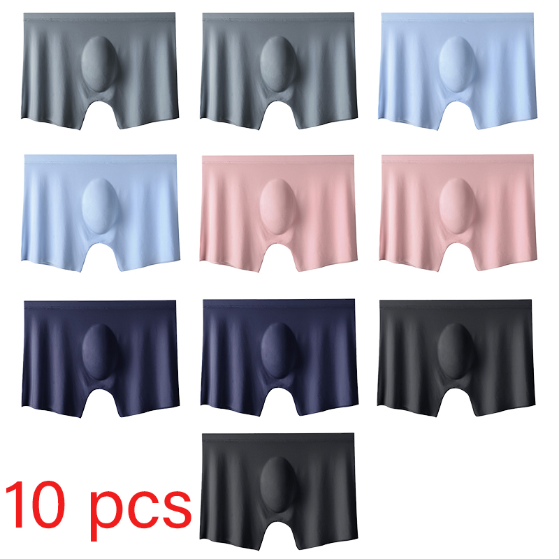 10 Pcs/Lot Men's Summer Ice Si - Multi Pack Underwear のレビューと価格