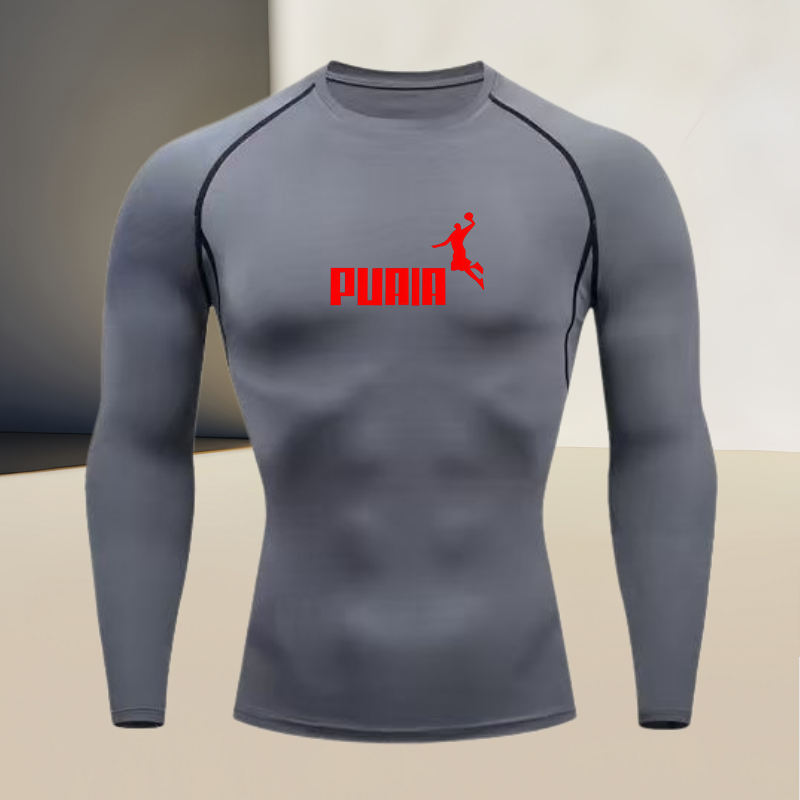 Men's long sleeved round neck  - T Shirt Tight Fit のレビューと価格