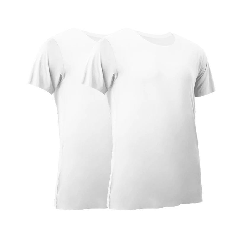 2PCS Men's Summer Ice Silk Sea - Undershirt Crew Neck のレビューと価格