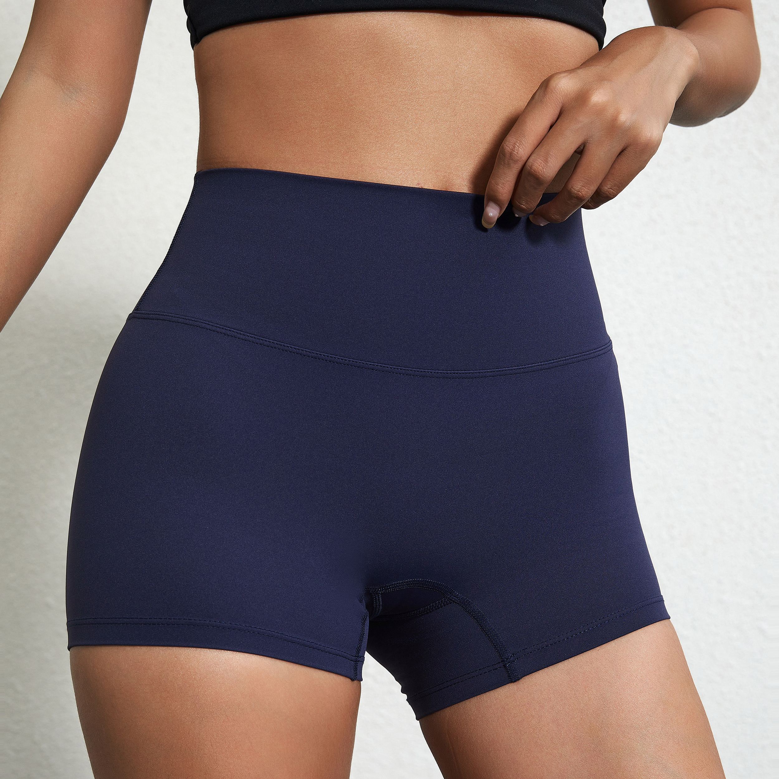 Sexy Solid Color High Waist Yo - Compression Shorts Athletes のレビューと価格