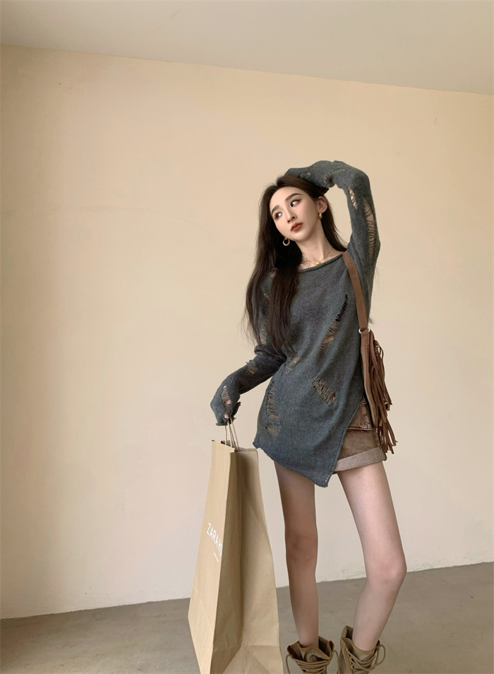 Sexy Hollow out Knitted Top Wo - Base Layer Top のレビューと価格