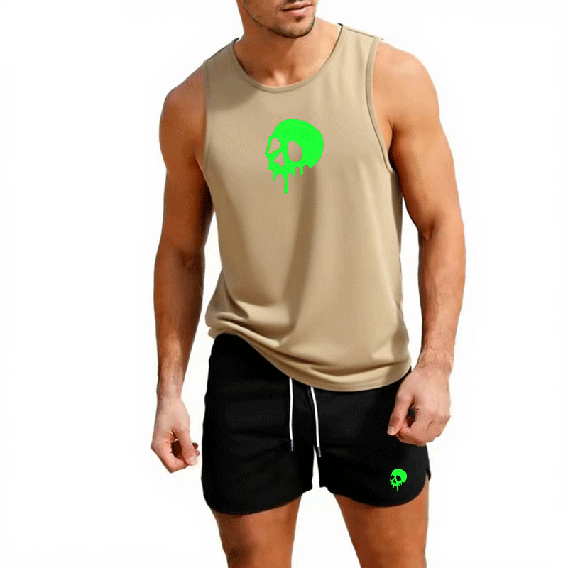 Fitness loose men tank top  sl - Sleeveless Undershirt のレビューと価格