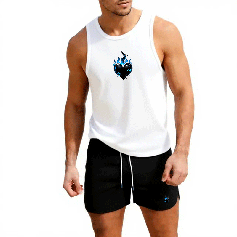 Fitness loose men tank top  sl - Sleeveless Undershirt のレビューと価格