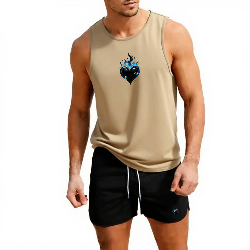 Fitness loose men tank top  sl - Sleeveless Undershirt のレビューと価格