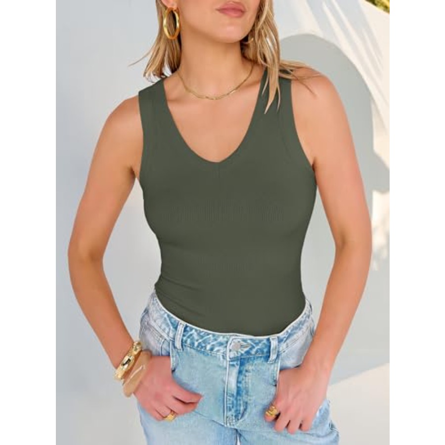ANRABESS Tank Tops for Women V - Tank Top Ribbed のレビューと価格