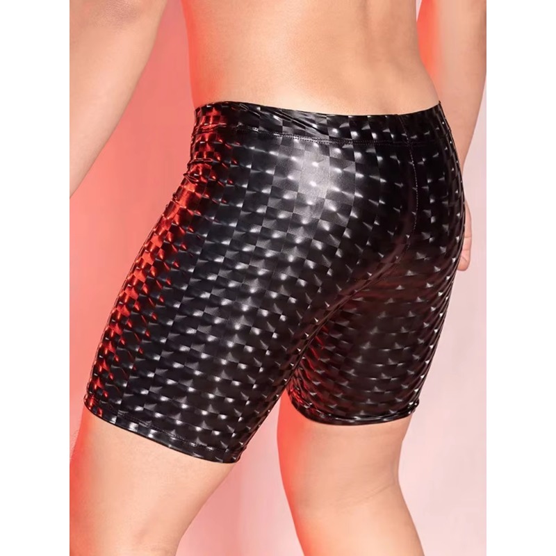 Sexy PU Shorts Leopard Print P - Pouch Boxer Pouch のレビューと価格