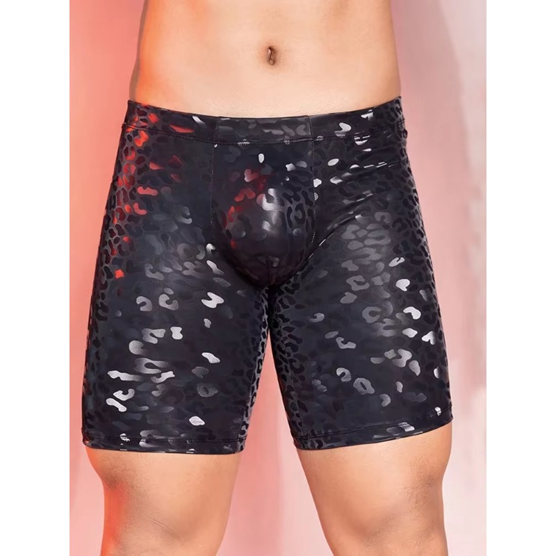 Sexy PU Shorts Leopard Print P - Pouch Boxer Pouch のレビューと価格