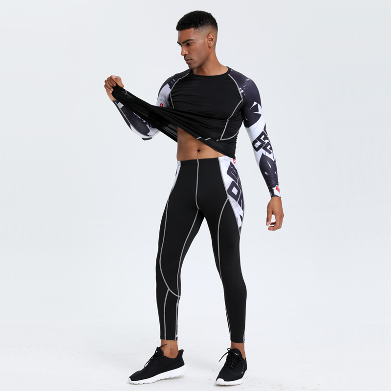 Men's PRO Sports Fitness Suit: - Compression Long Pant のレビューと価格
