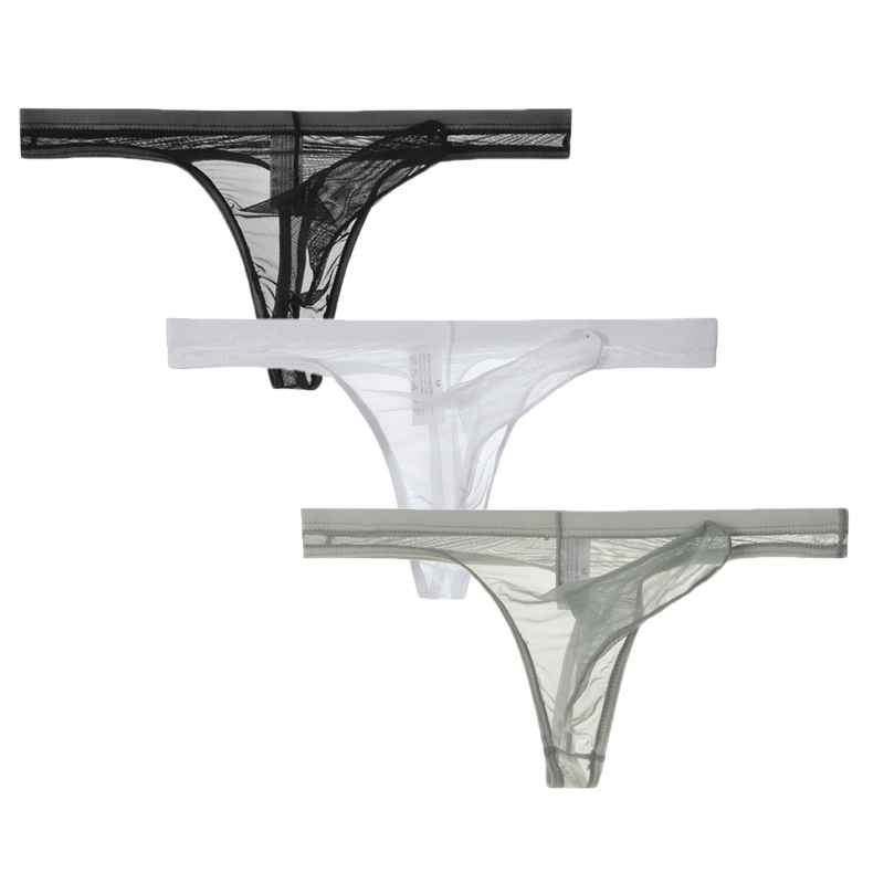 3Pcs/lot Men Underwear T-Back  - Multi Pack Underwear のレビューと価格
