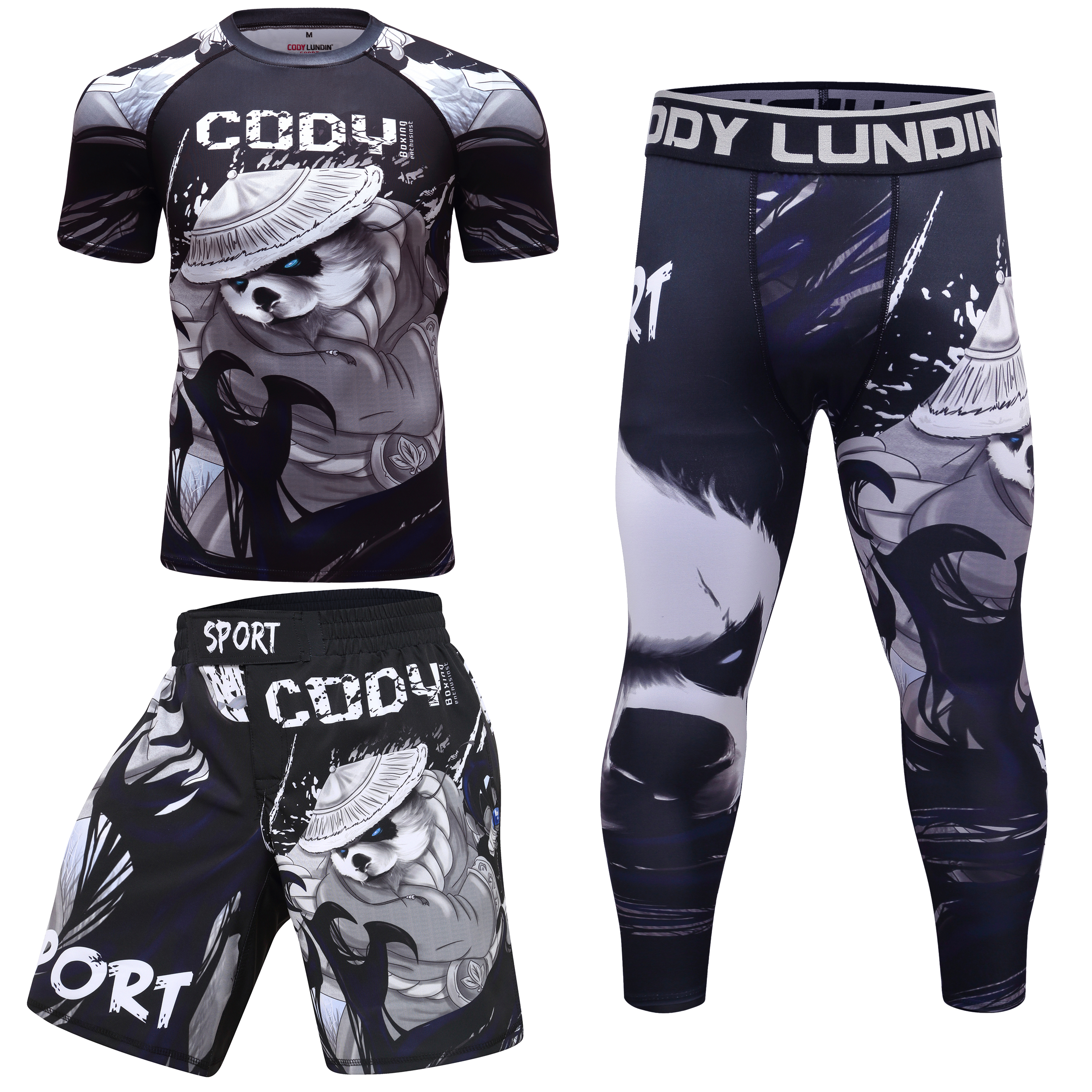 MMA boxing sets men 3d print R - Compression Long Pant のレビューと価格