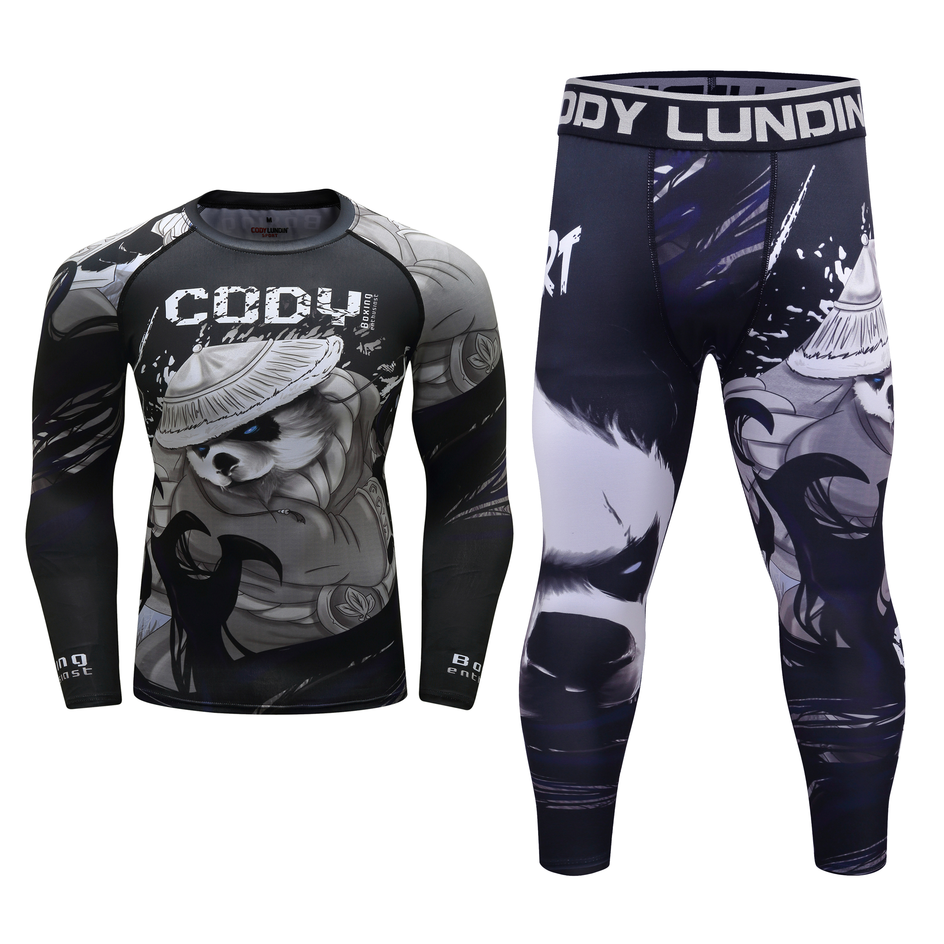 MMA boxing sets men 3d print R - Compression Long Pant のレビューと価格