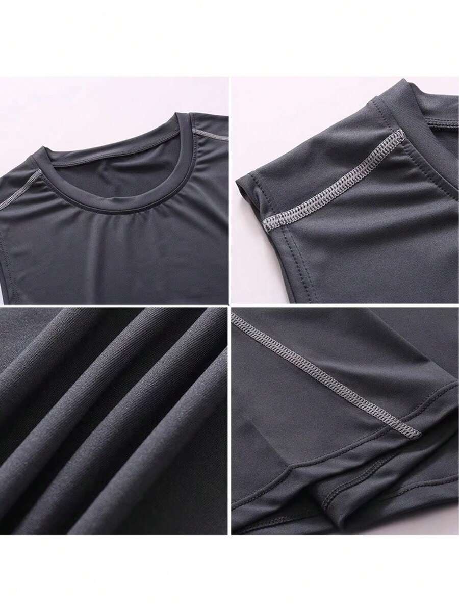 Mens 3-Pack Slim Fit Sleeveles - Base Layer Top のレビューと価格