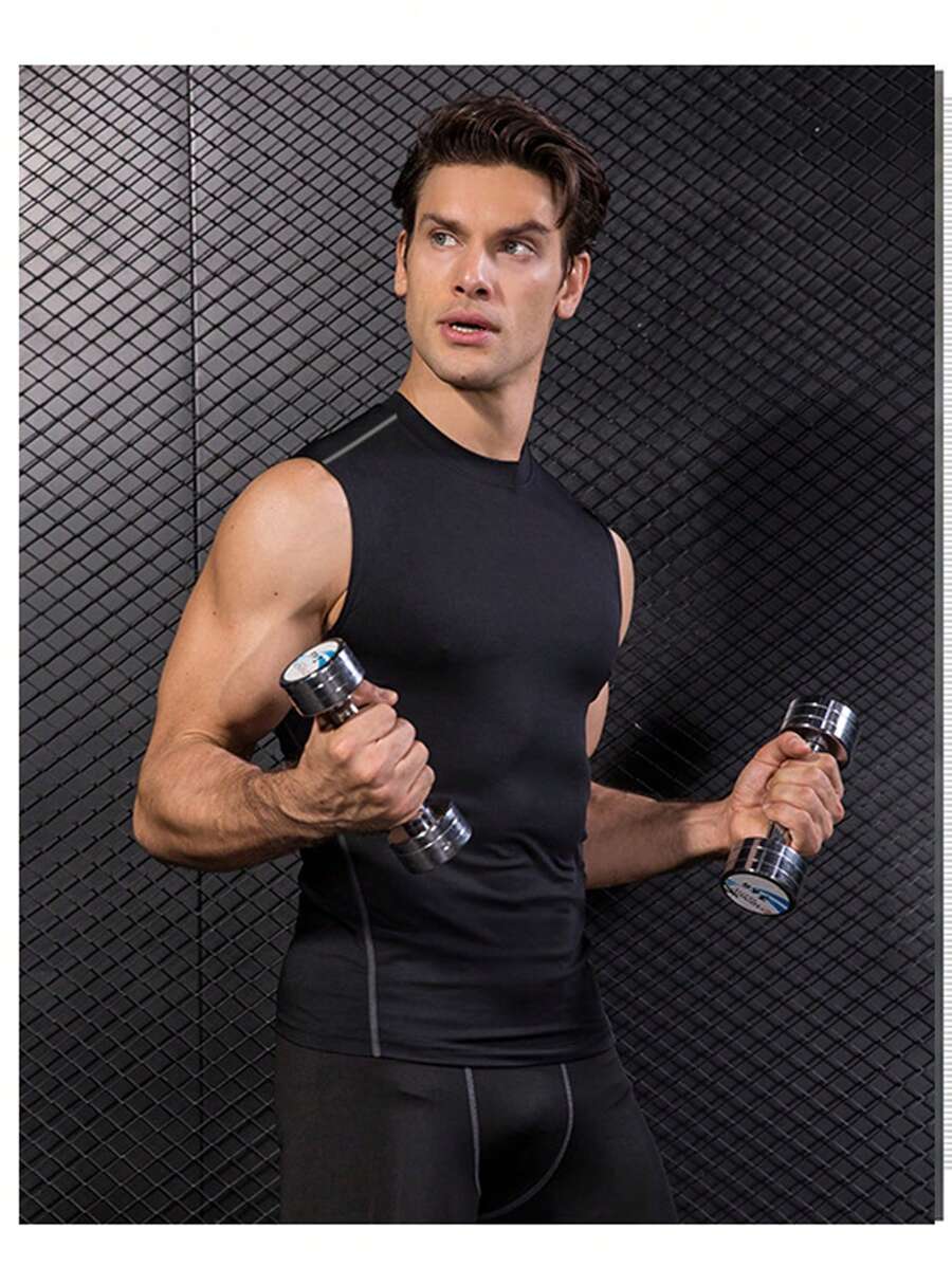 Mens 3-Pack Slim Fit Sleeveles - Base Layer Top のレビューと価格