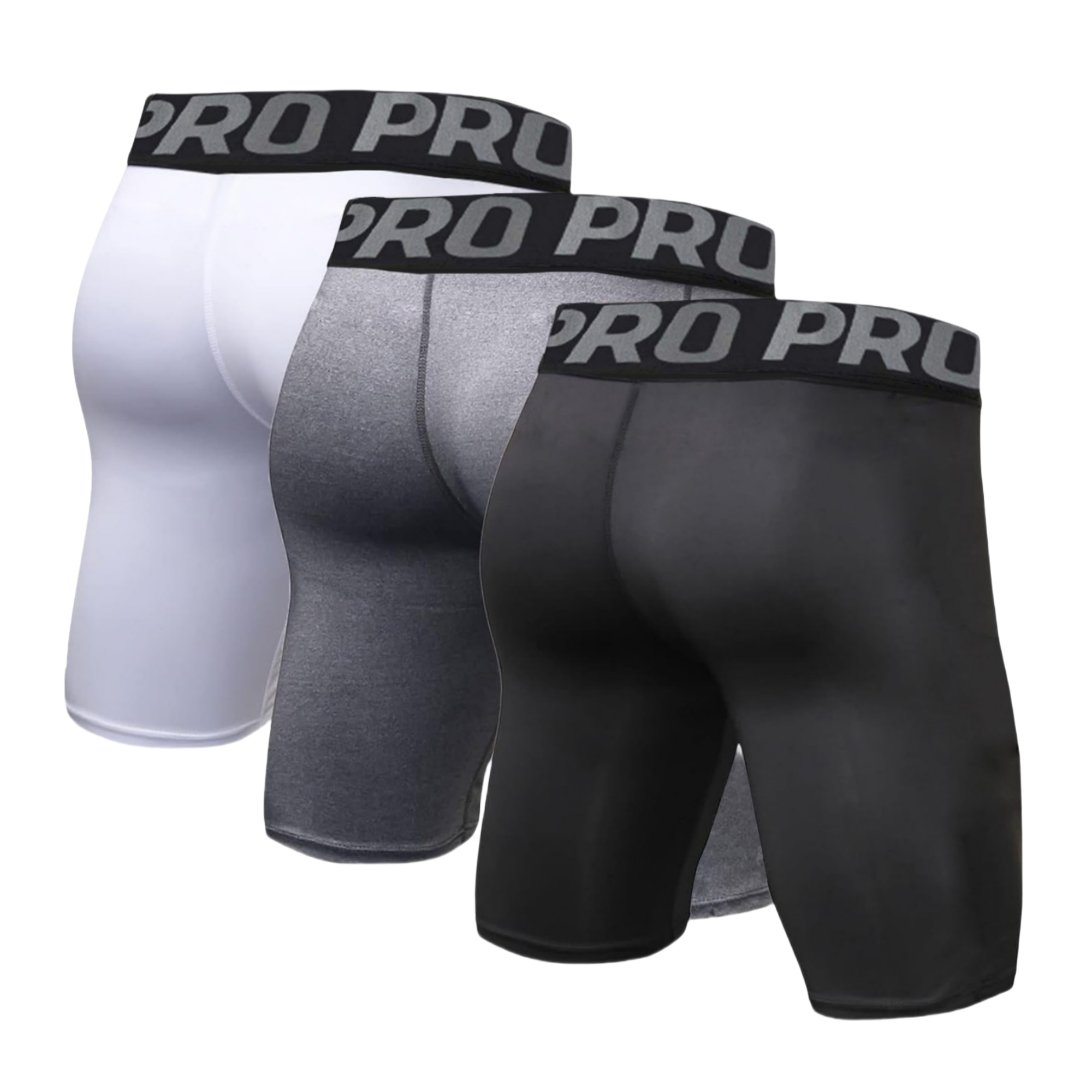 3 Pack Mens Compression Shorts - Performance Boxer Sport のレビューと価格