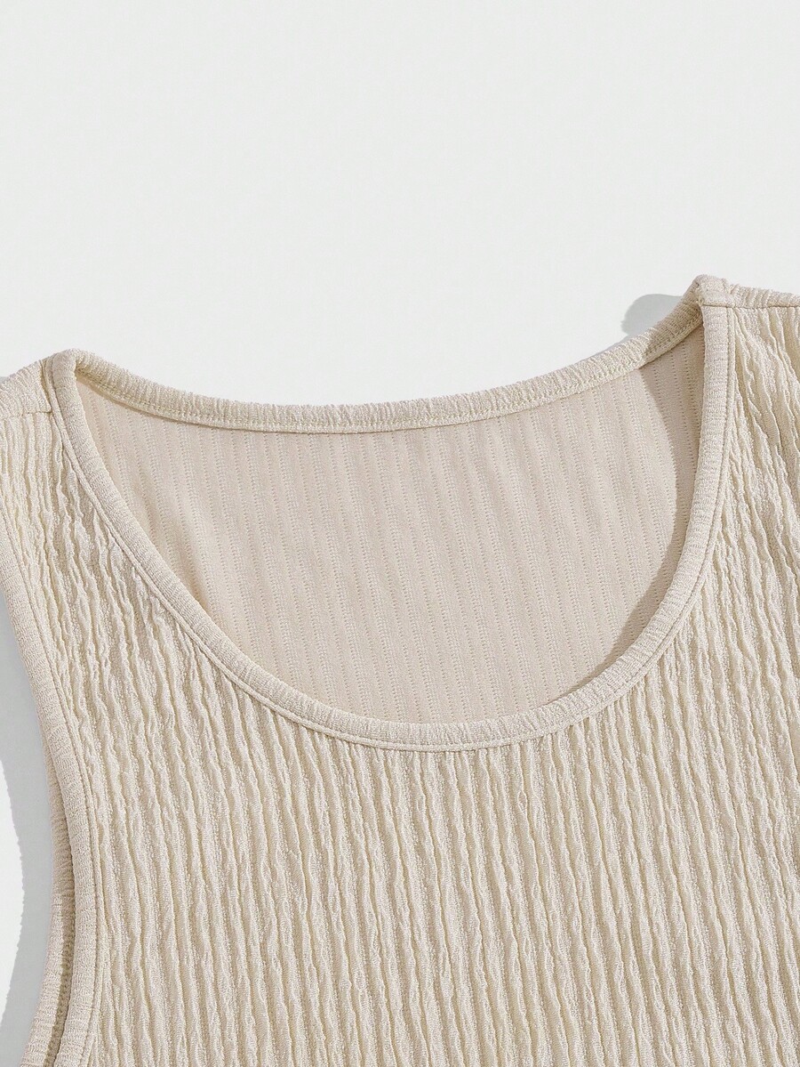 Men Solid Tank Top And Pants S - Tank Top Ribbed のレビューと価格