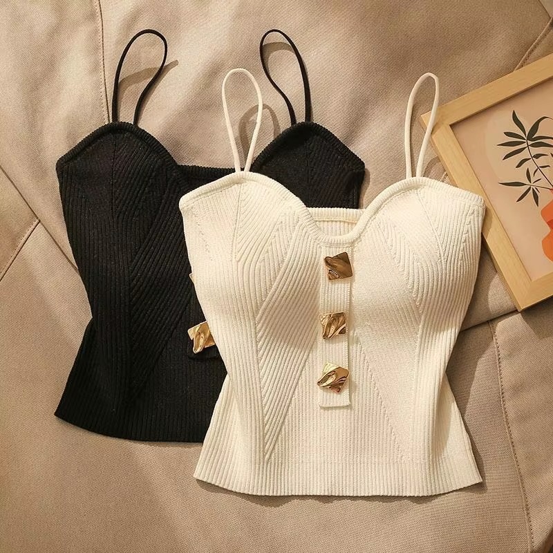 Summer Knit Suspender Women Fr - Suspender Tank Top のレビューと価格
