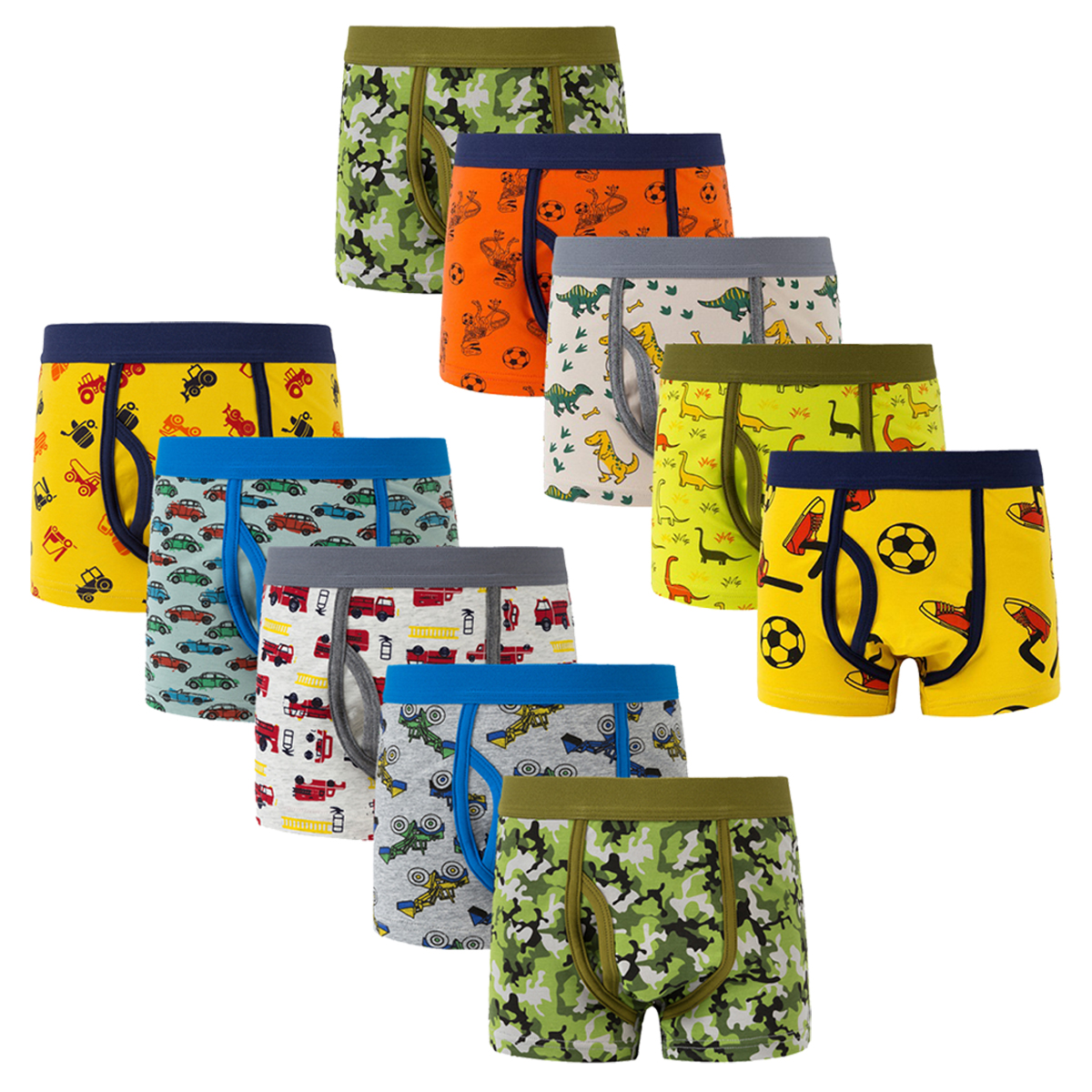 Little Boys' Cotton Boxer Brie - Boxer Brief Pack Cotton のレビューと価格