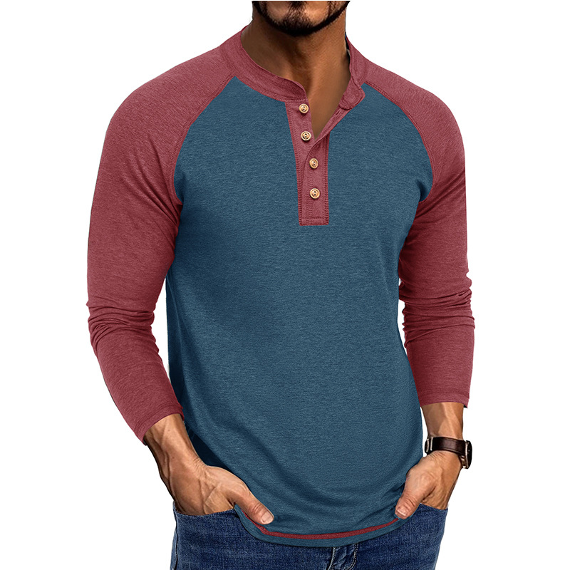 Men's New Long Sleeve Henley S - Base Layer Top のレビューと価格