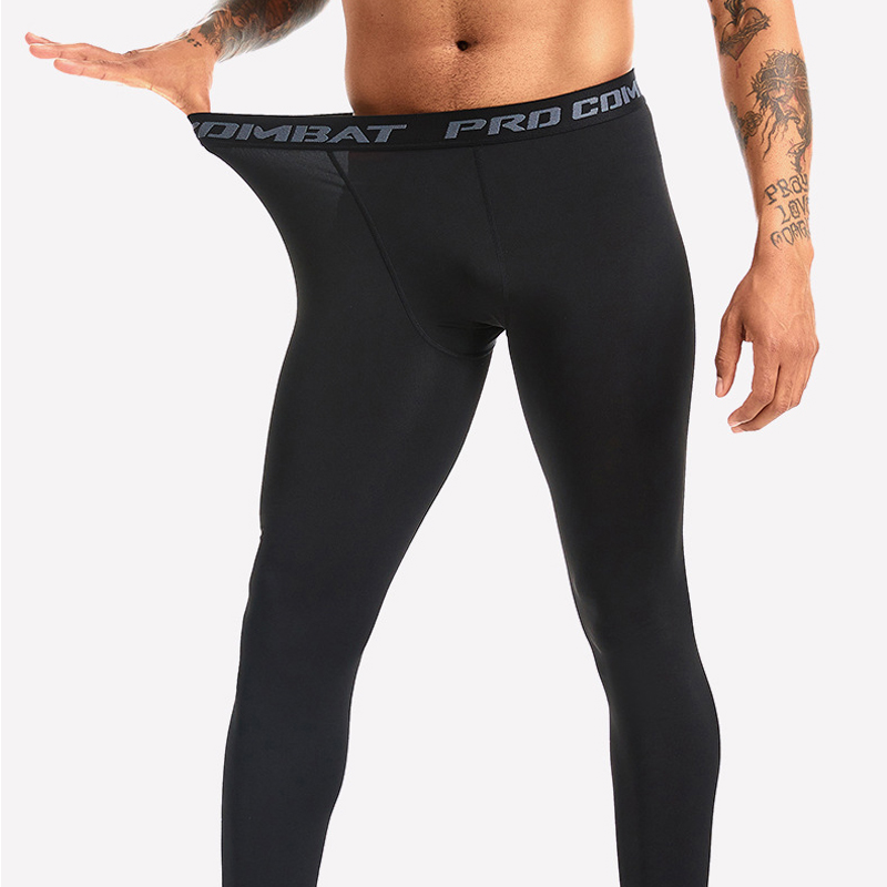 1 Pcs Men's Solid Color Compre - Compression Long Pant のレビューと価格