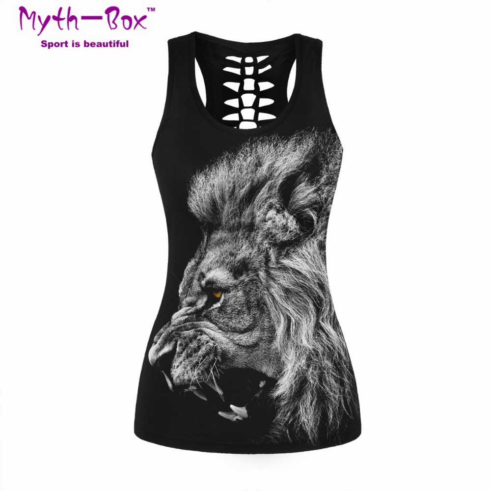 Women Sport Vest Bad Cat Print - Sleeveless Undershirt のレビューと価格