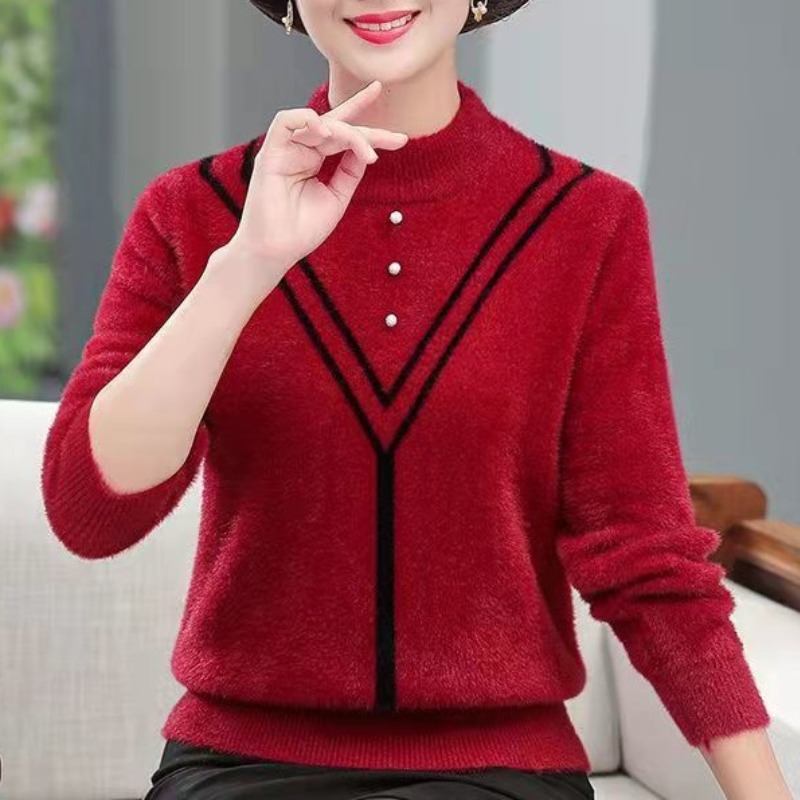 Women's Autumn Winter Solid Fl - Undershirt Crew Neck のレビューと価格