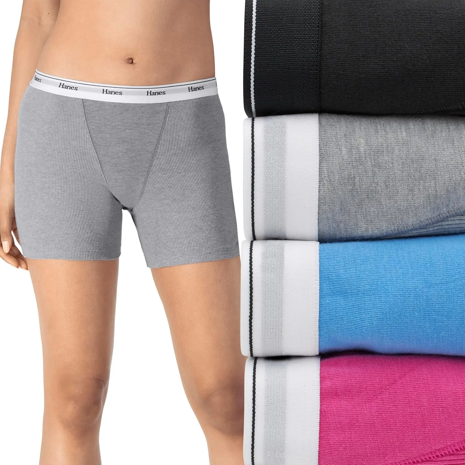 Originals Women’s Mid-Thigh Bo - Boxer Brief Pack Cotton のレビューと価格