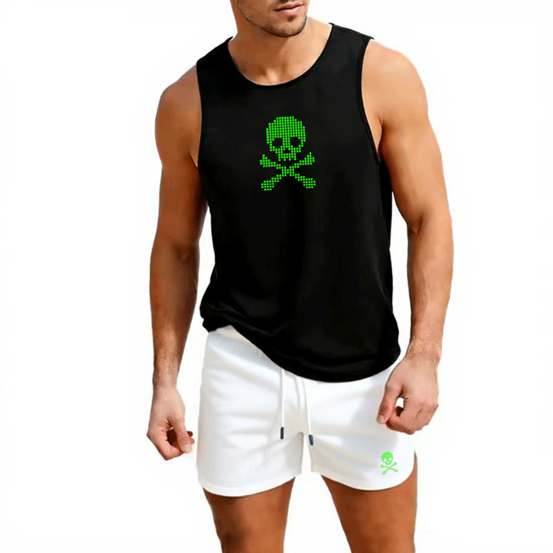Fitness loose men tank top  sl - Sleeveless Undershirt のレビューと価格