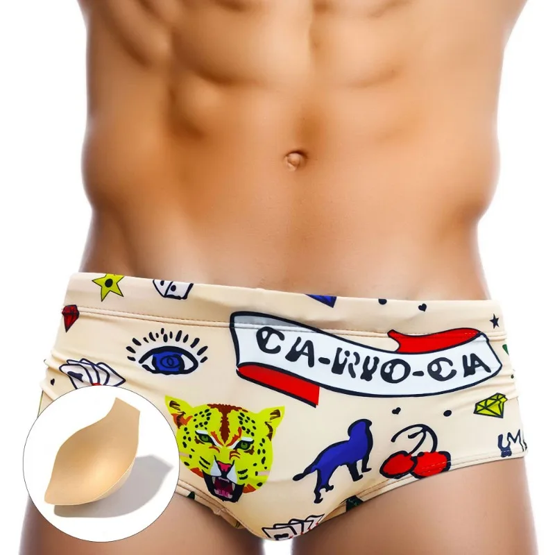 Sexy Men's Swimsuit Push-Up Sw - Trunk Breathable Men のレビューと価格
