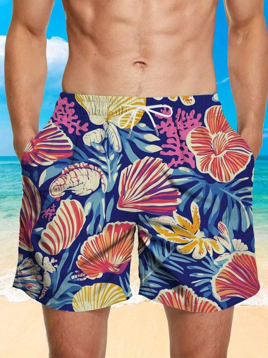 Mens Blue Tropical Ocean Flowe - Trunk Breathable Men のレビューと価格