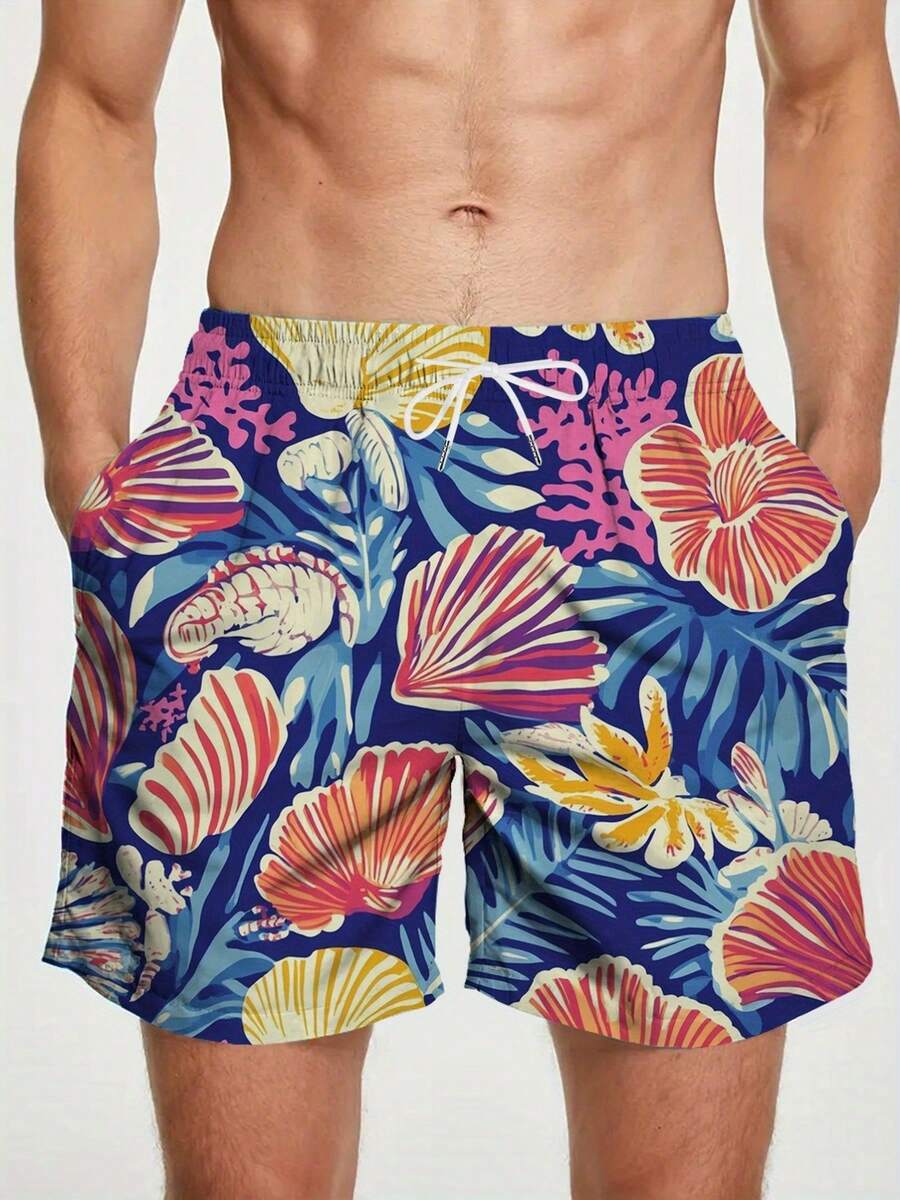 Mens Blue Tropical Ocean Flowe - Trunk Breathable Men のレビューと価格