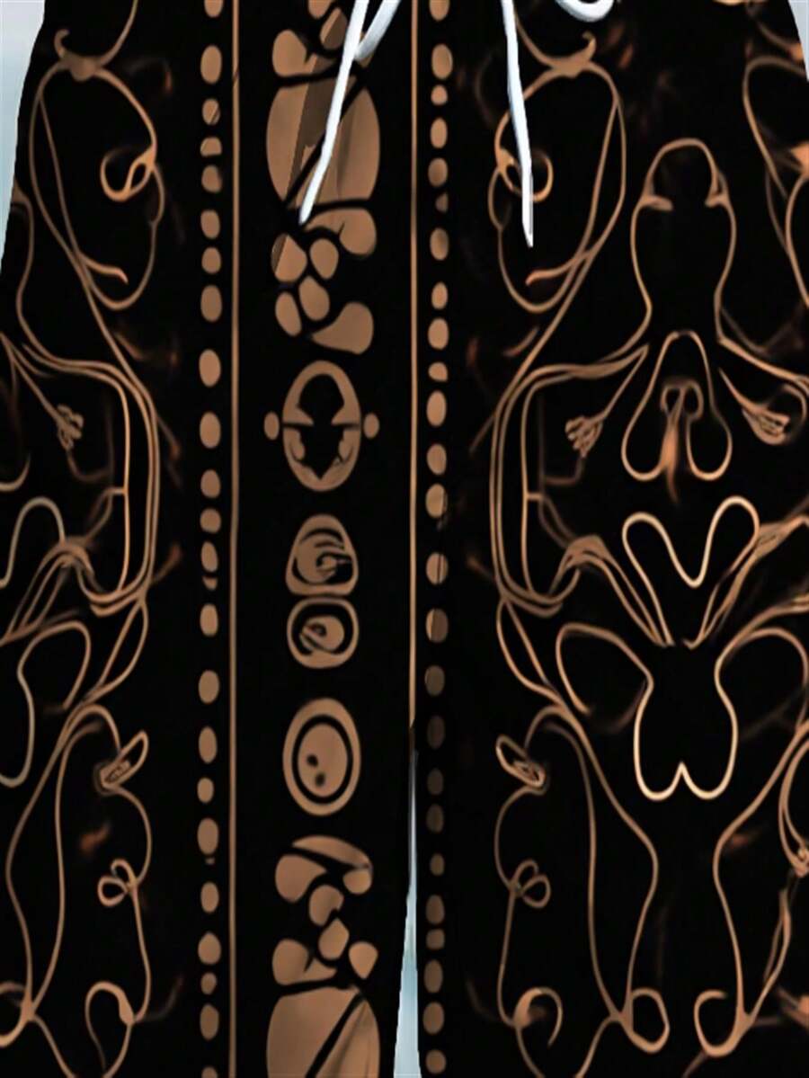 Mens Abstract Geometric Print  - Trunk Breathable Men のレビューと価格