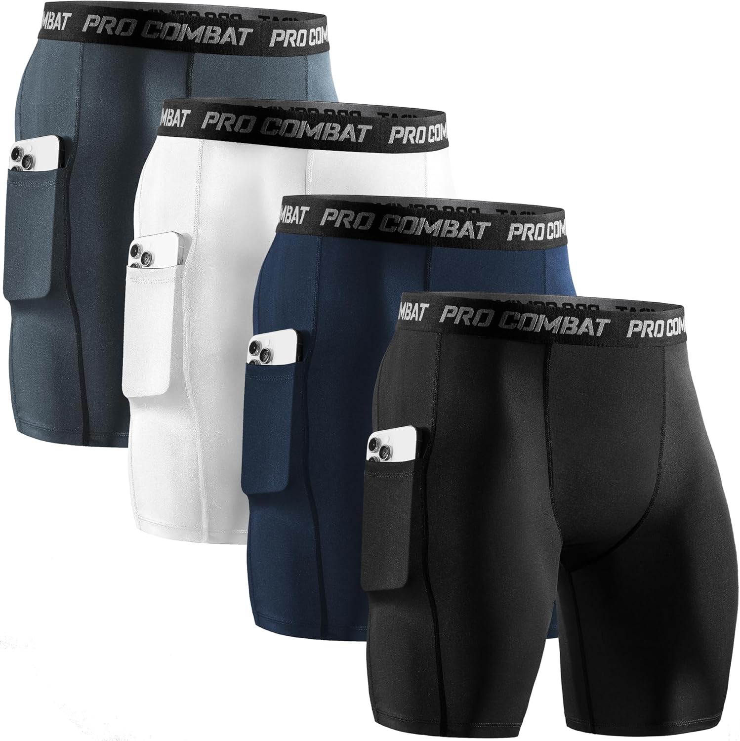 2/4 Pack Men's Compression Sho - Compression Shorts Athletes のレビューと価格