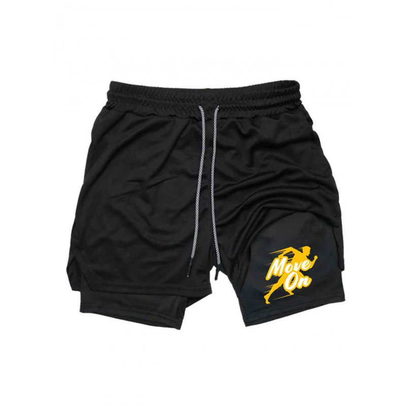 Summer Breathable Two-in-one D - Compression Shorts Athletes のレビューと価格
