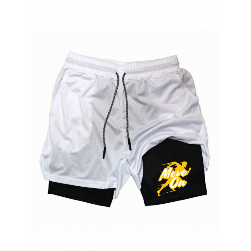 Summer Breathable Two-in-one D - Compression Shorts Athletes のレビューと価格