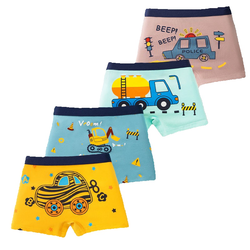 4-Pack Boy Boxer Brief High Qu - Boxer Brief Pack Cotton のレビューと価格